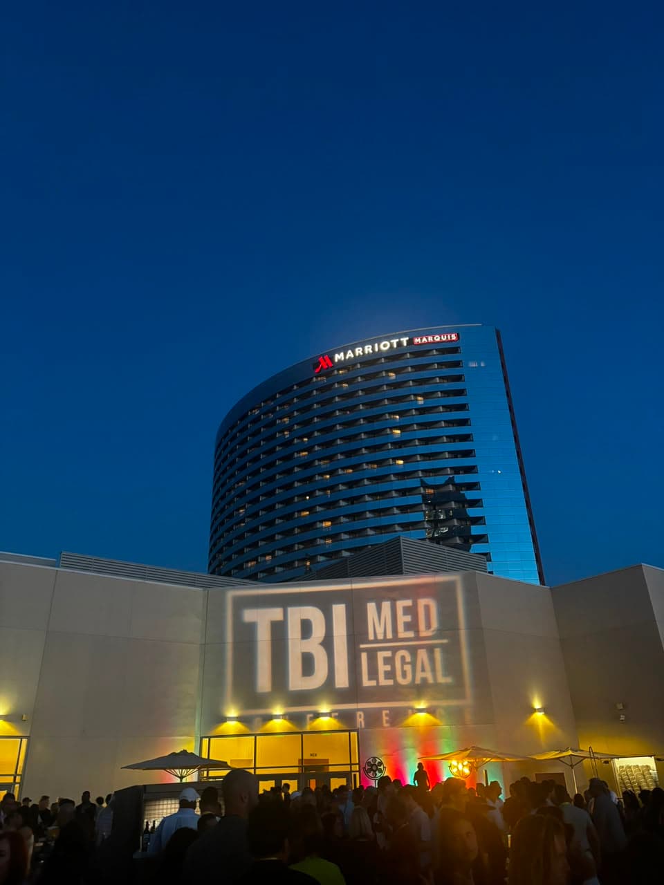 The TBI Med Legal Conference reception at the Marriott Marquis